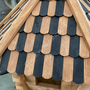 Grosses Vogelhaus Holz zum Aufhängen, teak-palisander, Höhe 52cm, Ø65cm 3